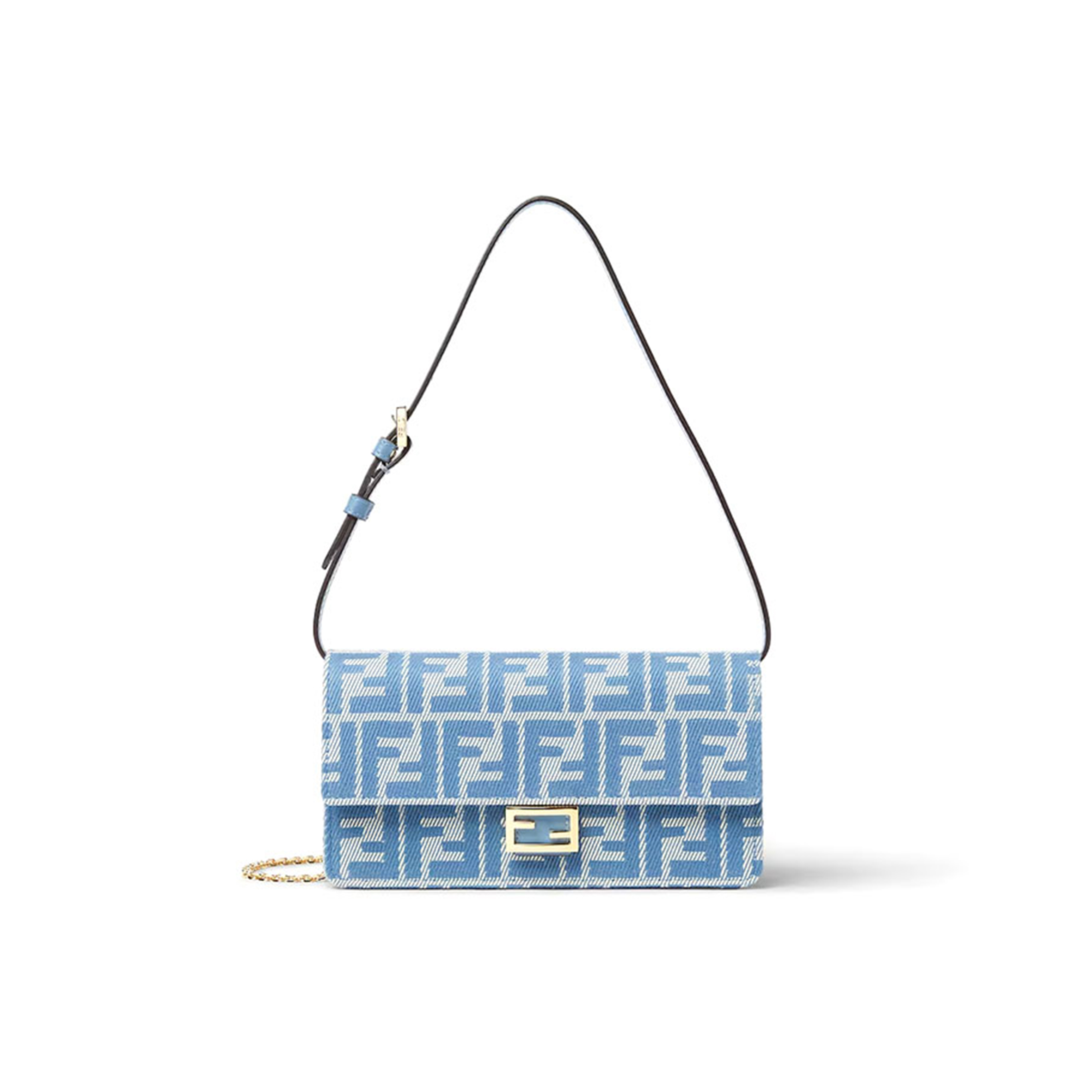 FENDI WALLET ON CHAIN BAGUETTE 8M0498AUNJF1SKL (21*11.5*5cm)